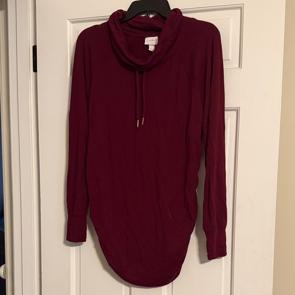 Isabel Maternity by Ingrid & Isabel Burgundy Cowl Neck Maternity Sweater